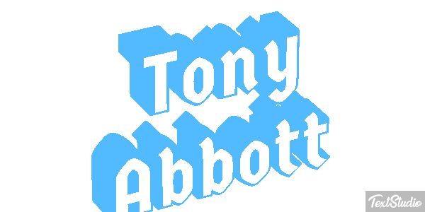 Tony Abbott Text effect