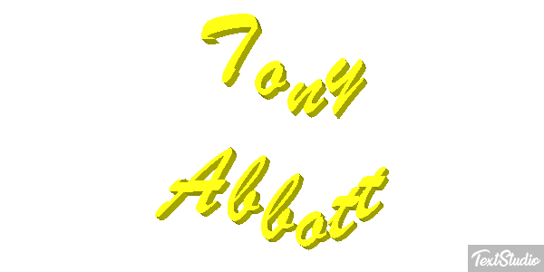 Tony Abbott Text effect