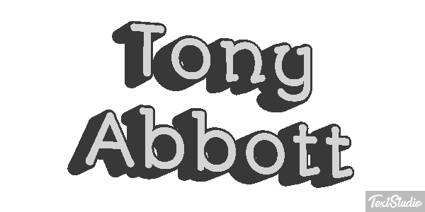 Tony Abbott Text effect