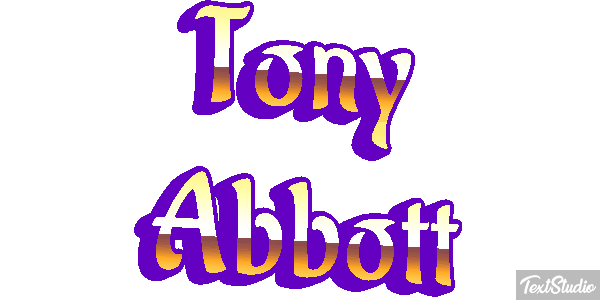 Tony Abbott Text effect
