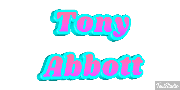 Tony Abbott Text effect