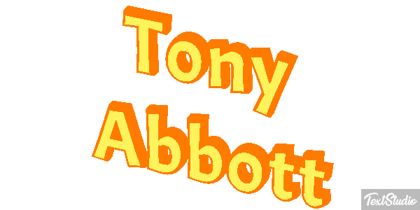 Tony Abbott Text effect