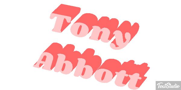 Tony Abbott Text effect