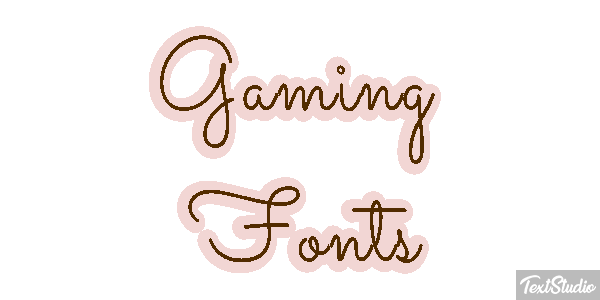 Gaming Fonts Metin efekti