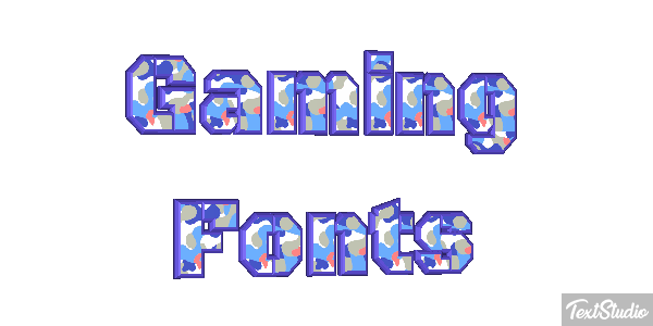 Gaming Fonts Metin efekti
