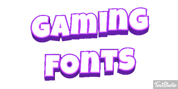 Gaming Fonts Metin efekti