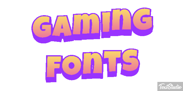 Gaming Fonts Metin efekti