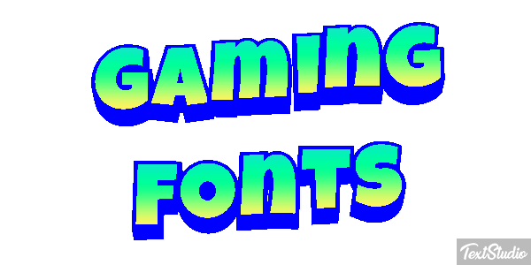 Gaming Fonts Metin efekti
