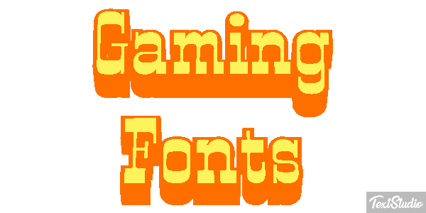Gaming Fonts Metin efekti