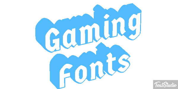 Gaming Fonts Metin efekti
