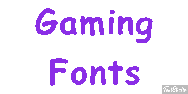 Gaming Fonts Metin efekti