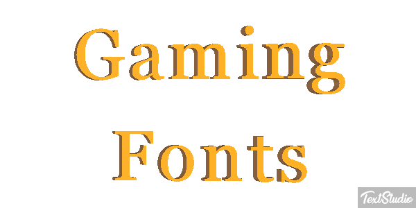 Gaming Fonts Metin efekti