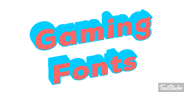 Gaming Fonts Metin efekti