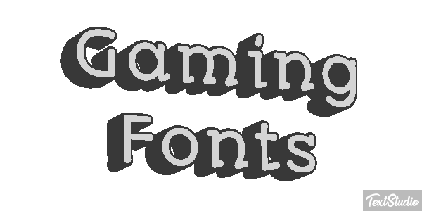 Gaming Fonts Metin efekti