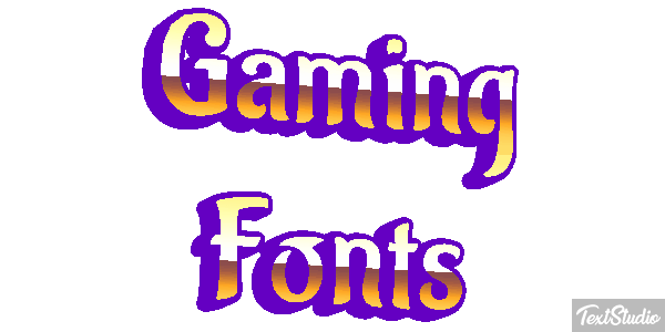 Gaming Fonts Metin efekti