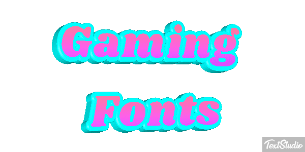 Gaming Fonts Metin efekti