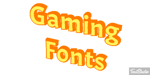 Gaming Fonts Metin efekti