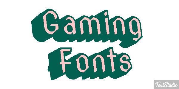Gaming Fonts Metin efekti
