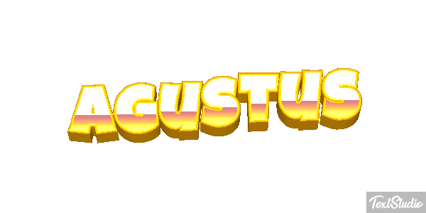 Agustus Текстовый эффект