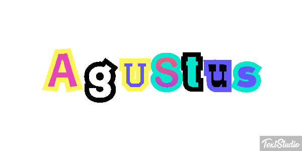 Agustus Текстовый эффект