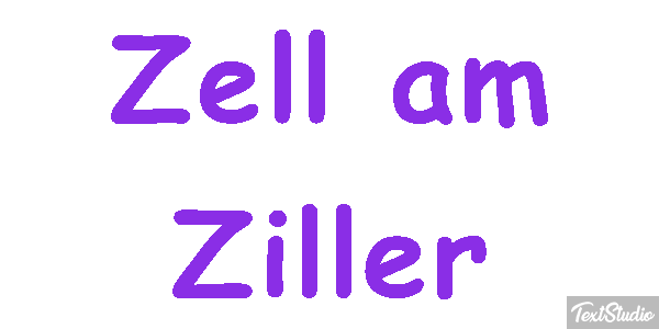 Zell am Ziller Effetto testo