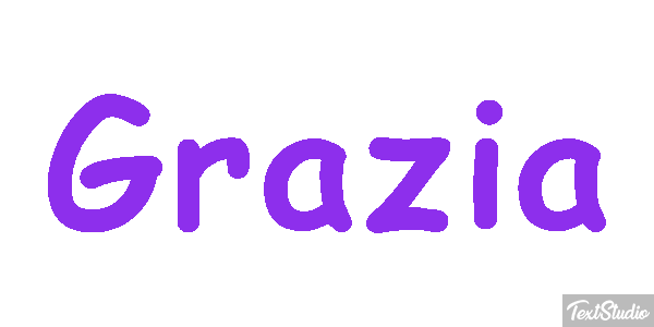 Grazia Tekst effect