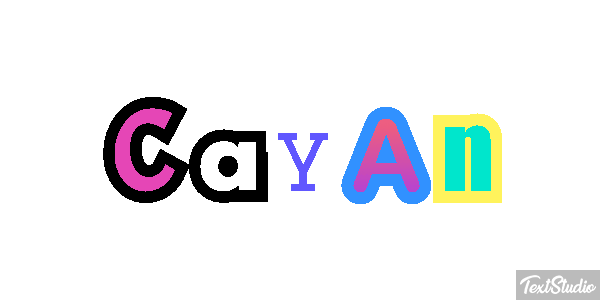 Çayan Text effect