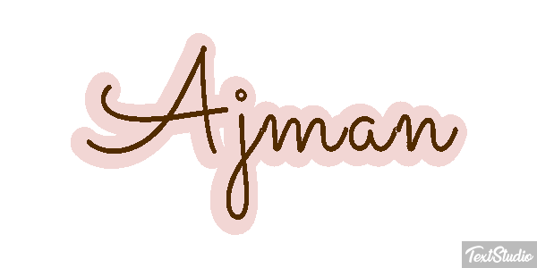 Ajman Text effect