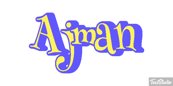 Ajman Text effect