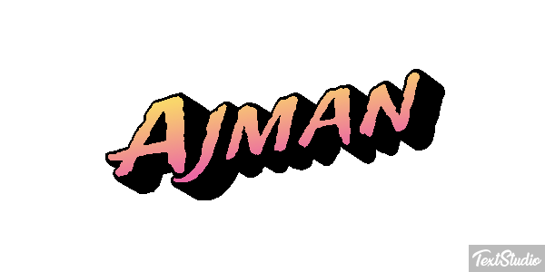 Ajman Text effect