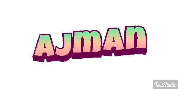 Ajman Text effect