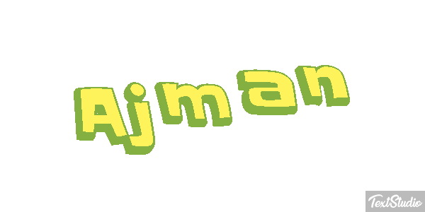 Ajman Text effect