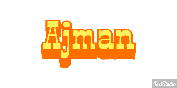 Ajman Text effect