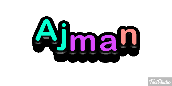 Ajman Text effect