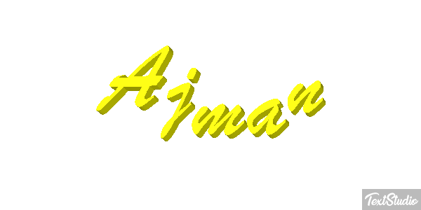 Ajman Text effect
