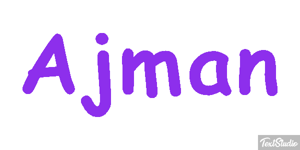 Ajman Text effect