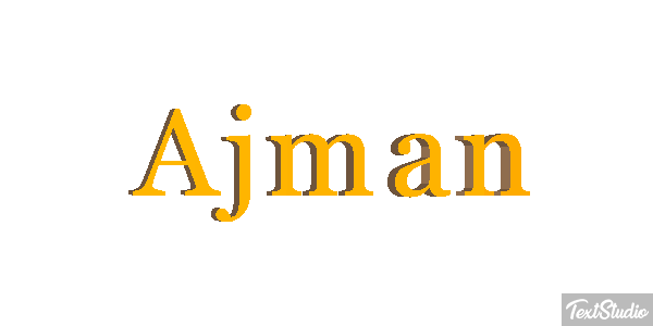 Ajman Text effect