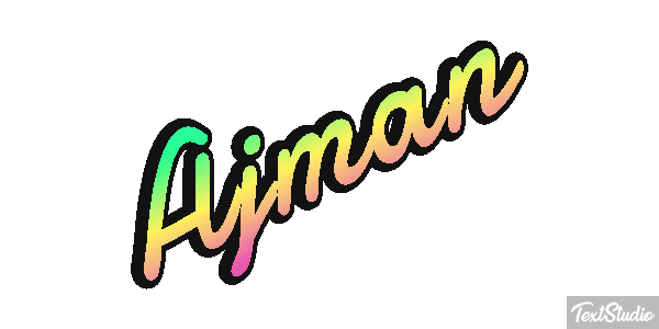 Ajman Text effect