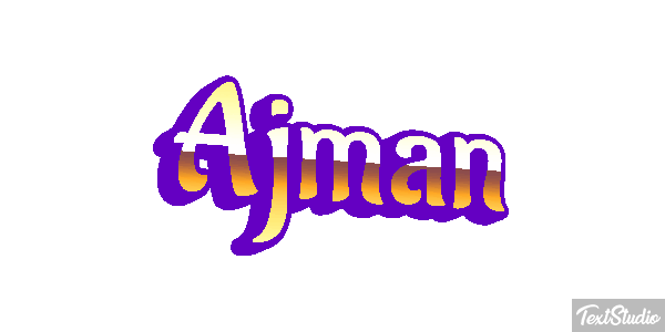 Ajman Text effect