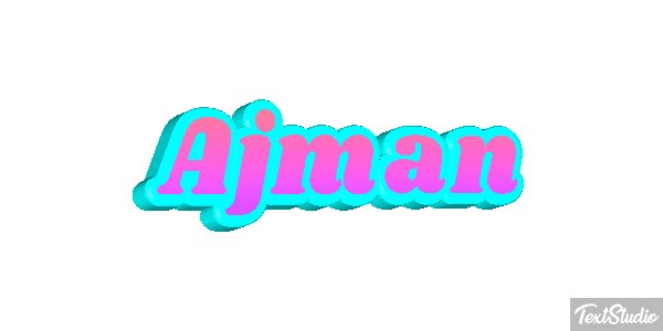 Ajman Text effect