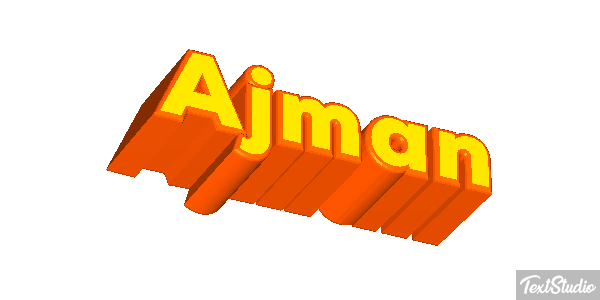 Ajman Text effect
