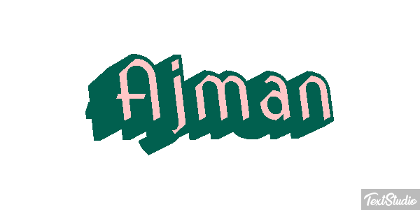 Ajman Text effect