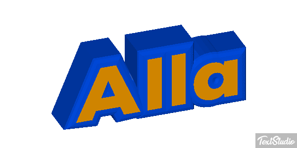 Alla Text effect