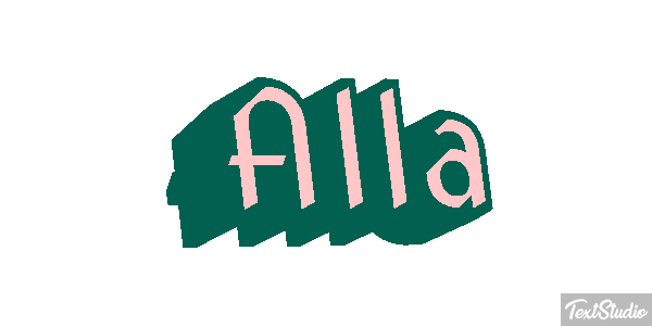 Alla Text effect
