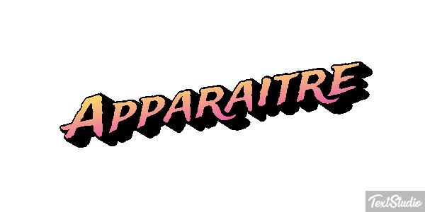 Apparaître Effet de texte