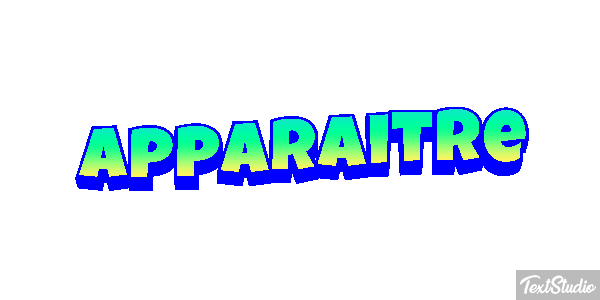 Apparaître Effet de texte