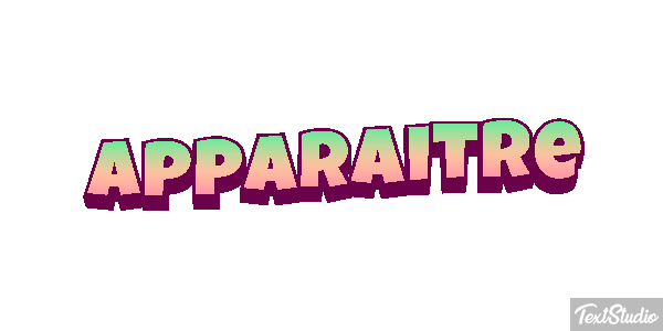 Apparaître Effet de texte