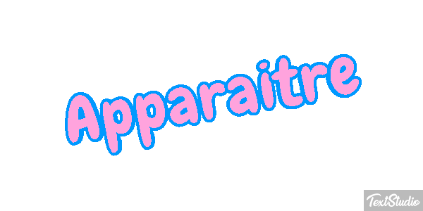 Apparaître Effet de texte