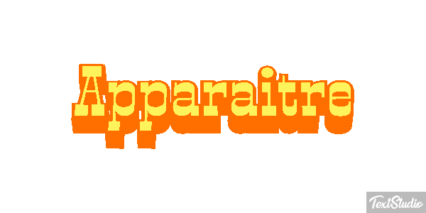 Apparaître Effet de texte