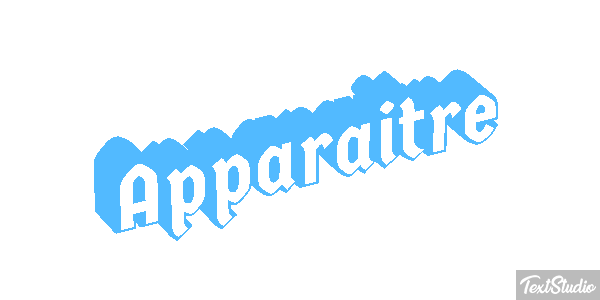 Apparaître Effet de texte